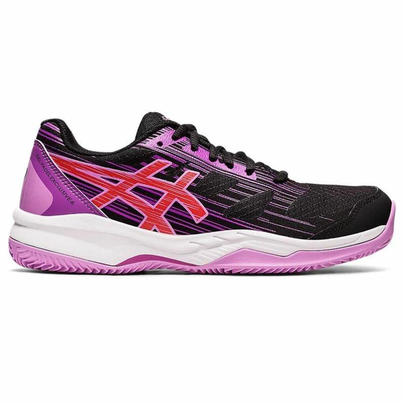 Asics Gel Padel Exclusive 6 - Sort og Pink til Voksne