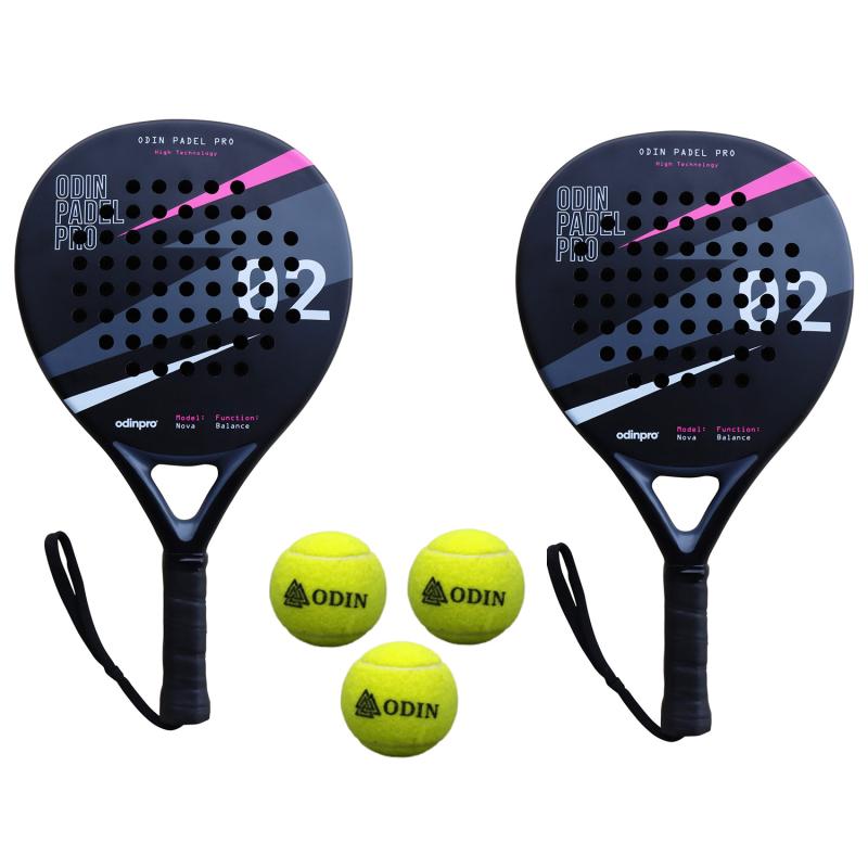 Odin Padel Pakketilbud: Nova Balance Bat + 3 Bolde