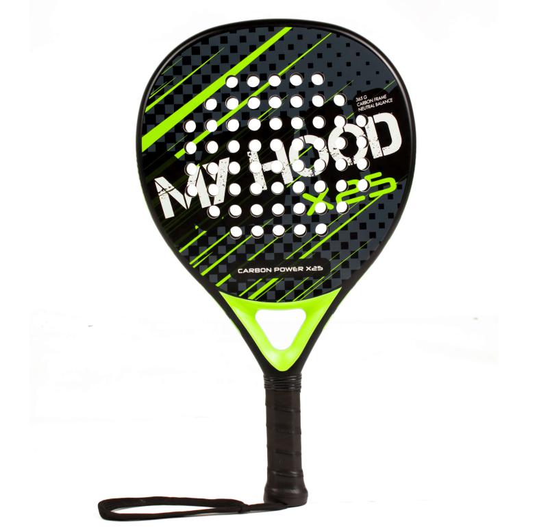 Hood Padel Bat X25 Grøn - Ideelt til alle spillere